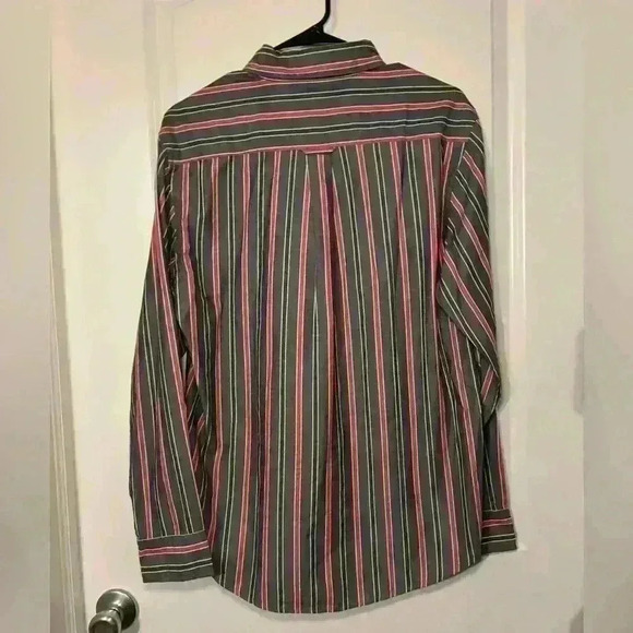 NWT Badger Smith Button Up Striped Long Sleeve Shirt Size Large - Picture 3 of 6